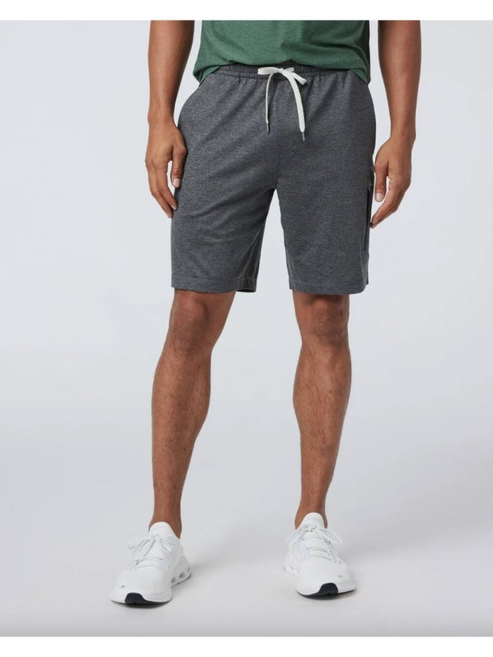Vuori Men's Sunday Performance Short 8" S Grey Pull On Athletic Activewear Stret